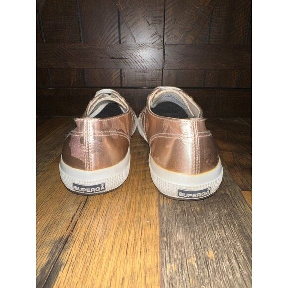 Revolve Superga 2750 Army Chrome Sneaker in Rose Gold Size US 8 EUR 39 - Picture 10 of 14
